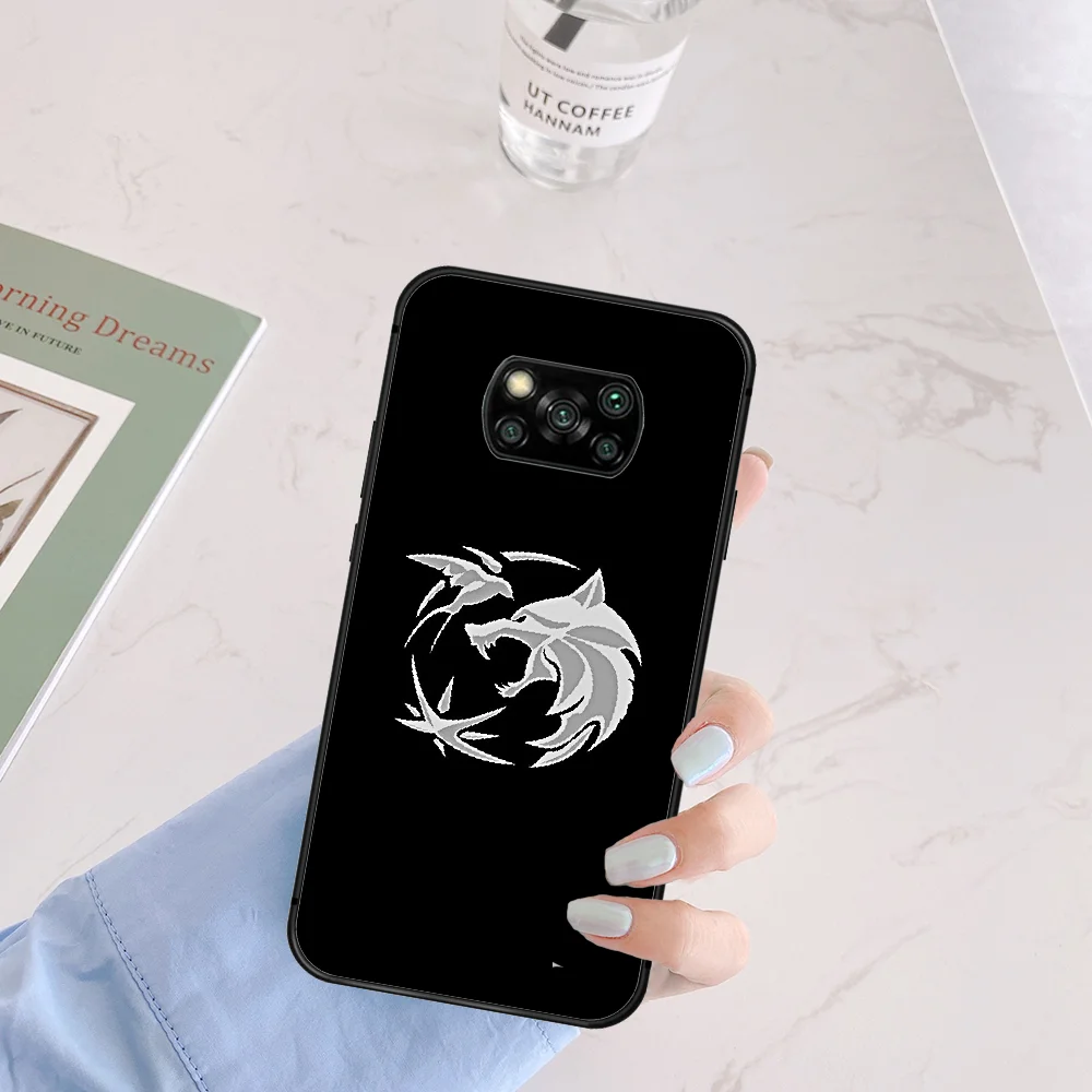 

Witchers Game Phone Case Cover Hull For Xiaomi Mi A2 A3 8 9 SE 9T 10 10T Lite Pro Ultra Poco X3 black Cell Luxury Hoesjes
