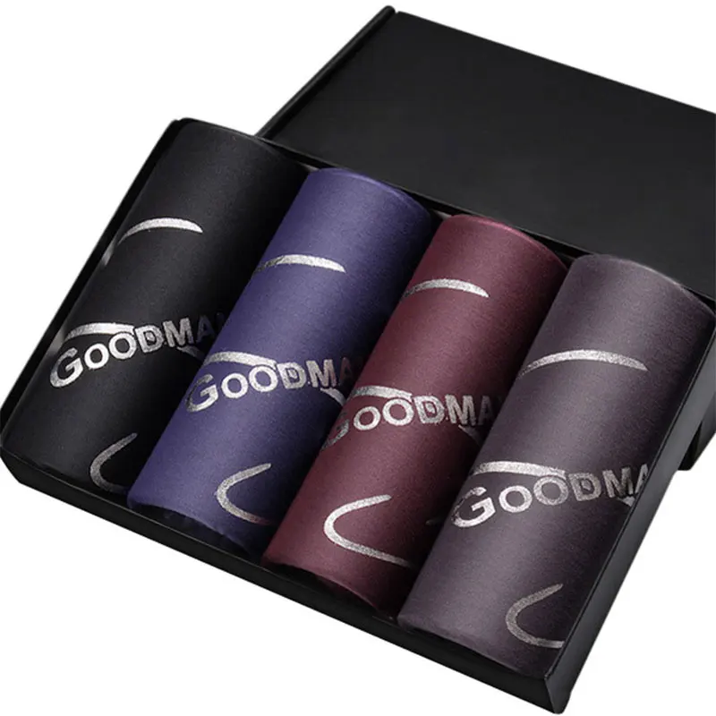 Трусы мужские из бамбукового волокна модал дышащие четыре угла талии нижнее