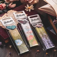 journamm 10pcs butterfly flower style beauty bookmarks for books aesthetics creative korean stationery cute school supplies