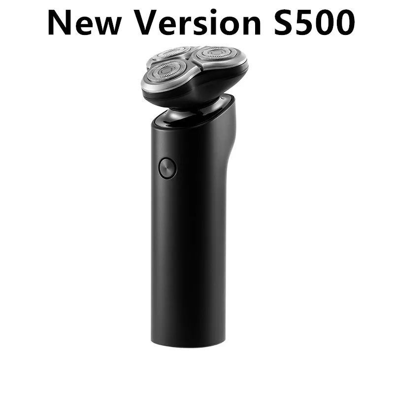 new version s500 Xiaomi Mijia электробритва( S500 опционально) 3 плавающая головка для бритья IPX7 полностью водонепроницаемая Mijia электрическая бритва замок для путешествий - Цвет: new version s500