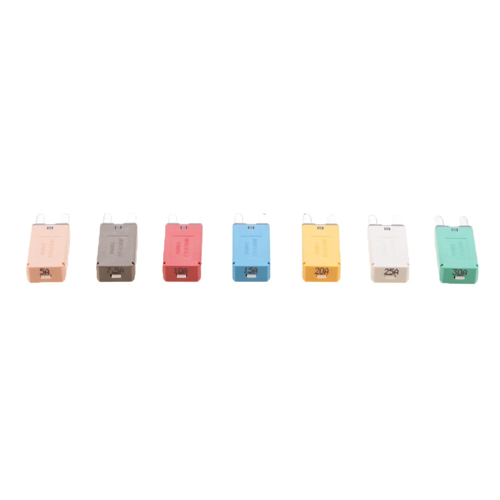 7pcs Car Boat 28V 5A-30Amp ATM Mini Blade Fuse Manual Reset Circuit Breaker | Автомобили и мотоциклы
