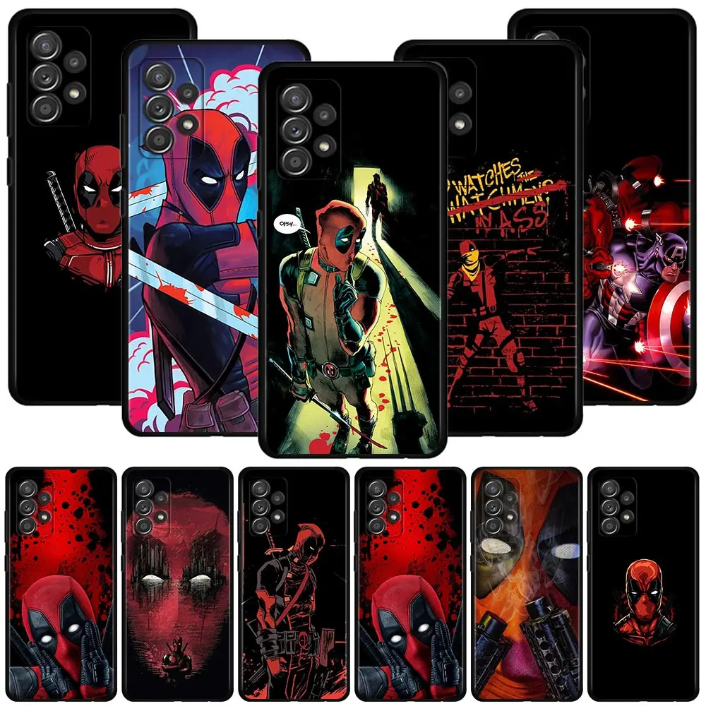

Marvel Deadpool Case For Samsung Galaxy A51 A71 A41 A31 A11 A01 A72 A52 A42 A32 A22 A21s A02s A12 A02 4G 5G Cover Phone Shell