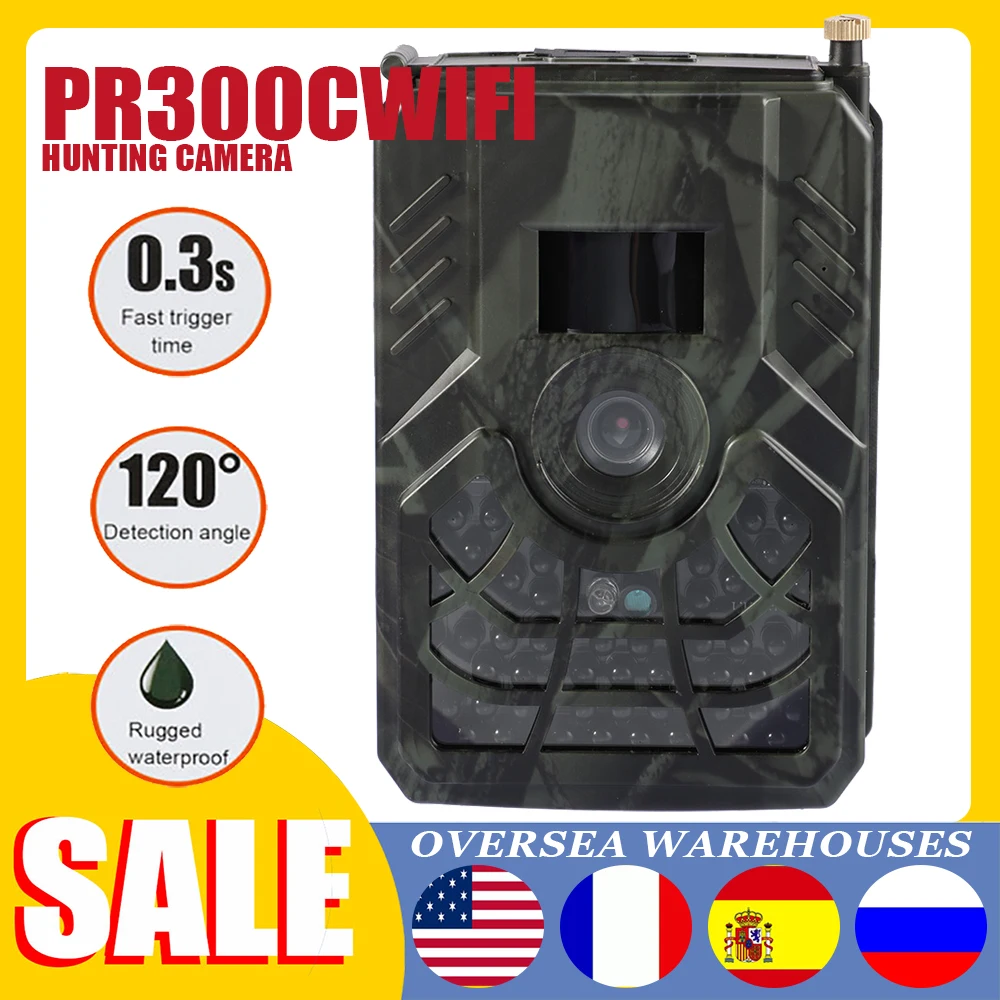 

Инфракрасная ТРИГГЕРНАЯ камера PR300C для наблюдения за дикой природой, 12 миллионов 720p, камера для охоты на лесу, 120 градусов, Пассивный инфракр...