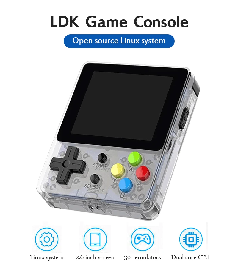 Мини-игровая консоль LDK 64 бит портативная игровая с открытым исходным кодом для