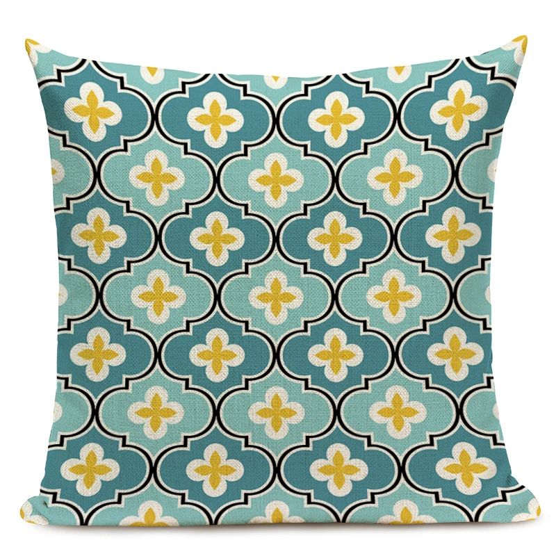 Чехлы для подушки красочный современный геометрический принт FabricArt роскошный