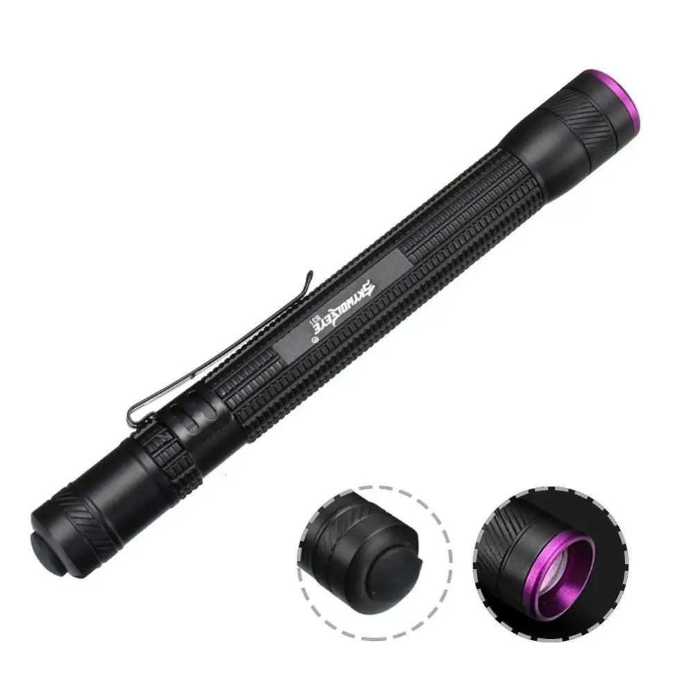 Профессиональный фонарик черного света Penlight 395nm инспекционная лампа факел