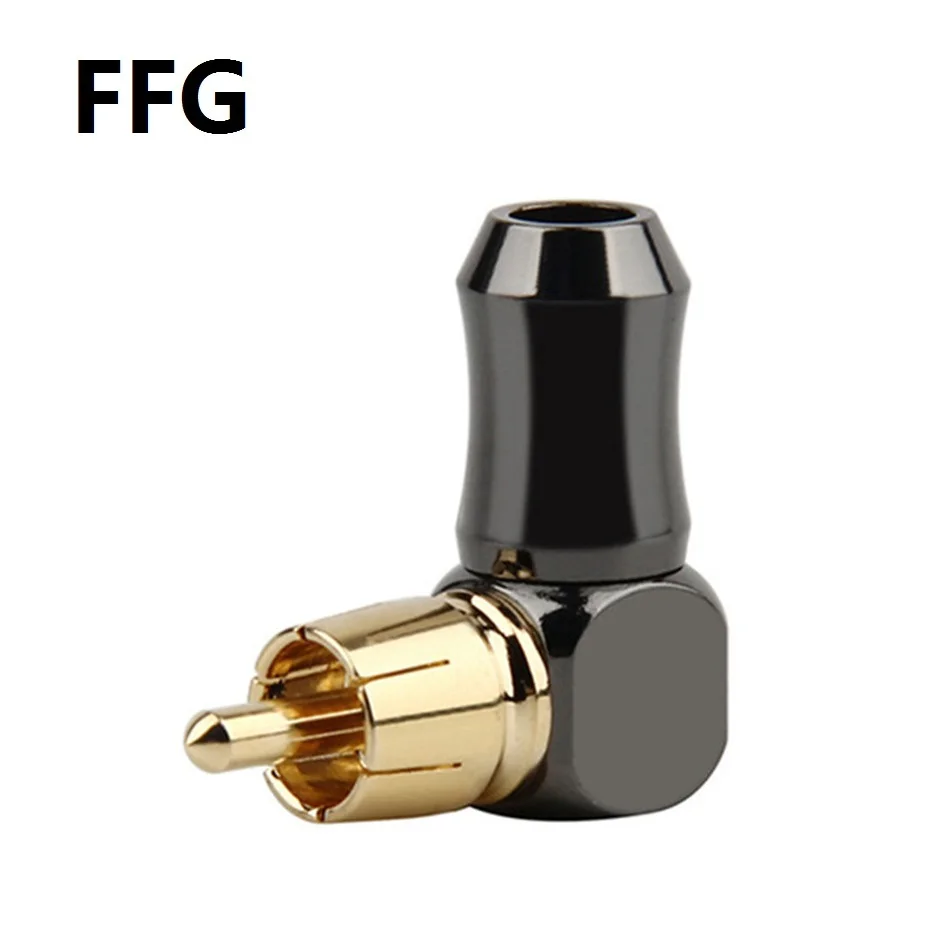 RCA разъем папа L образный изогнутый угловой преобразователь под углом 90 градусов