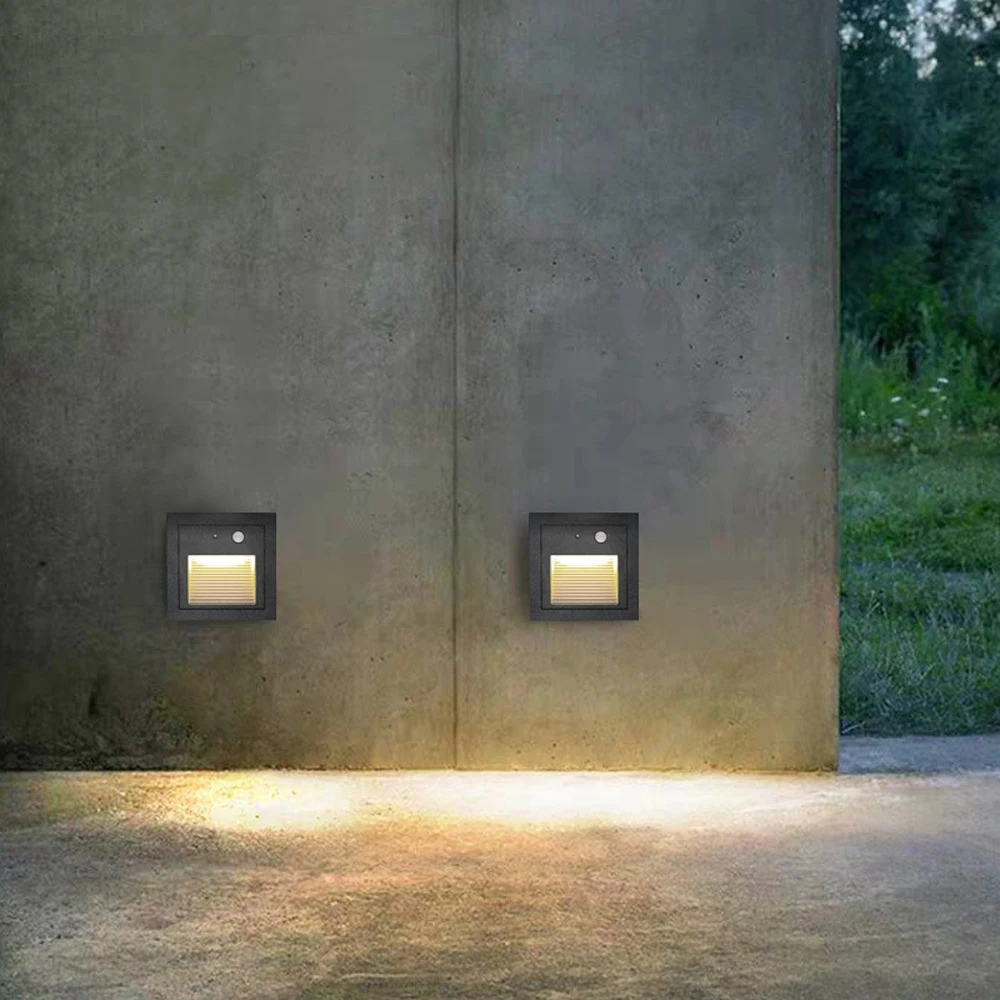 Светодиодный светильник для лестницы с датчиком движения внутренний/наружный