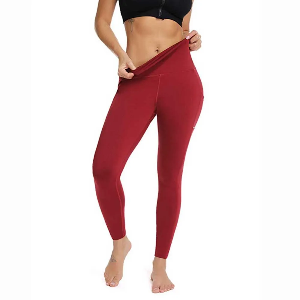 Штаны для йоги с карманами женские спортивные леггинсы Леггинсы бега тренировок