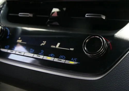 

2PCS For Toyota Corolla 2019-2021Car AC Climate Control Knob Trim Button Cover Auto Accessories Car AC Control Knob Cover