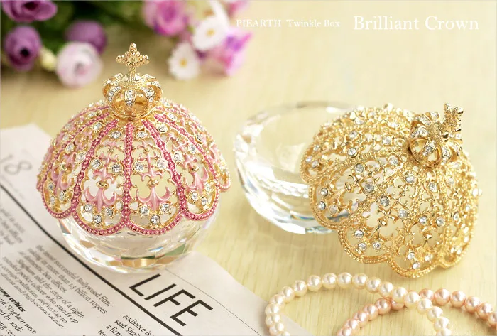 

Cy Exquisite Crown Jewelry Box Handmade Jewelry Accessories Ring Box Birthday Gift