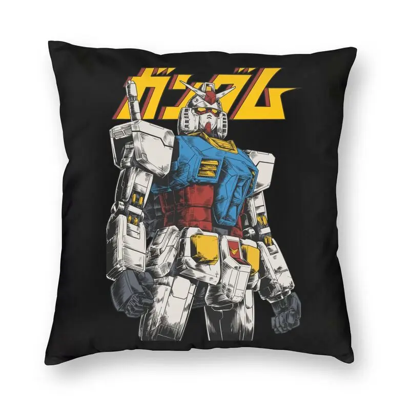 

The First Gundam Cushion Cover Japan Anime Mech Robot Manga Mecha Gunpla Throw Pillow Case For Living Room Pillowcase Home Decor