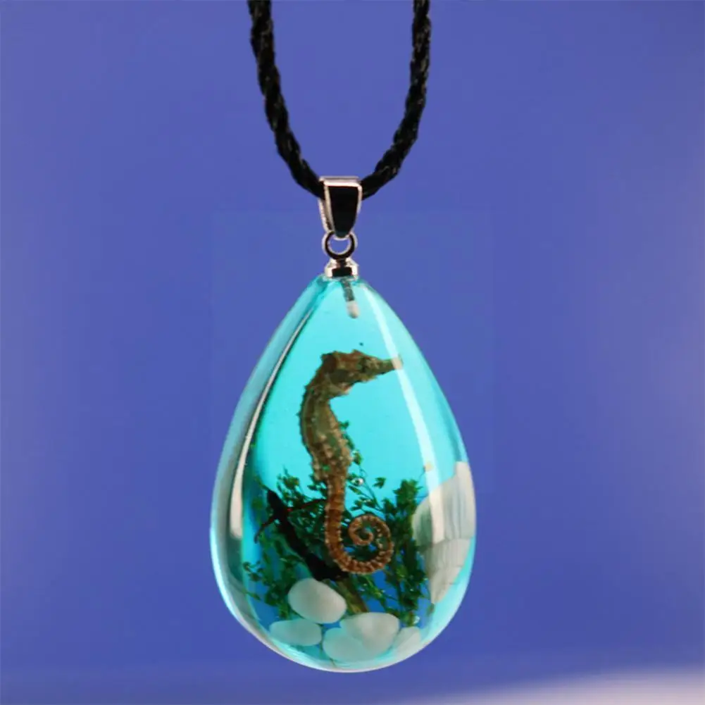 

1Pcs Seahorse Keyring Jewelry Summer Gift Seahorse Pendant Necklace V2A6