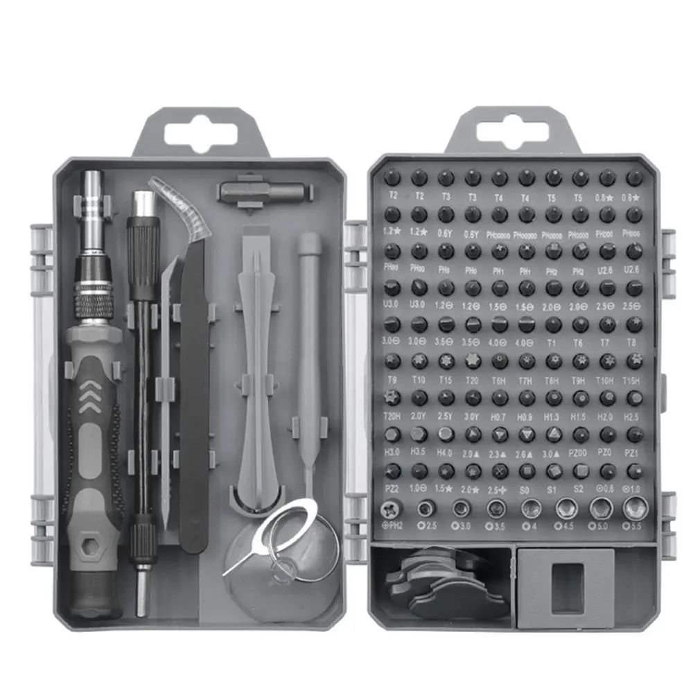 

Screwdriver Set 115 In 1 Screwdriver Bit Set Multi-function Precision Mobile Phone Repair Device Hand Tools Torx Hex