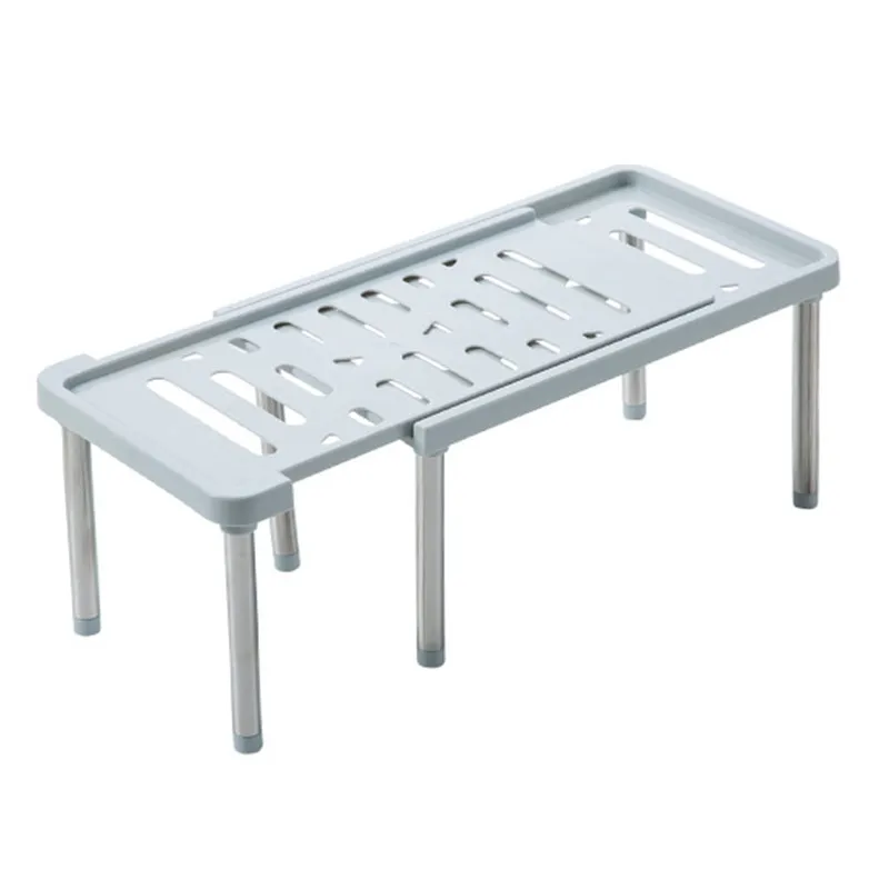 Стеллаж для хранения складной держатель Штабелируемый Органайзер Кухня шкаф