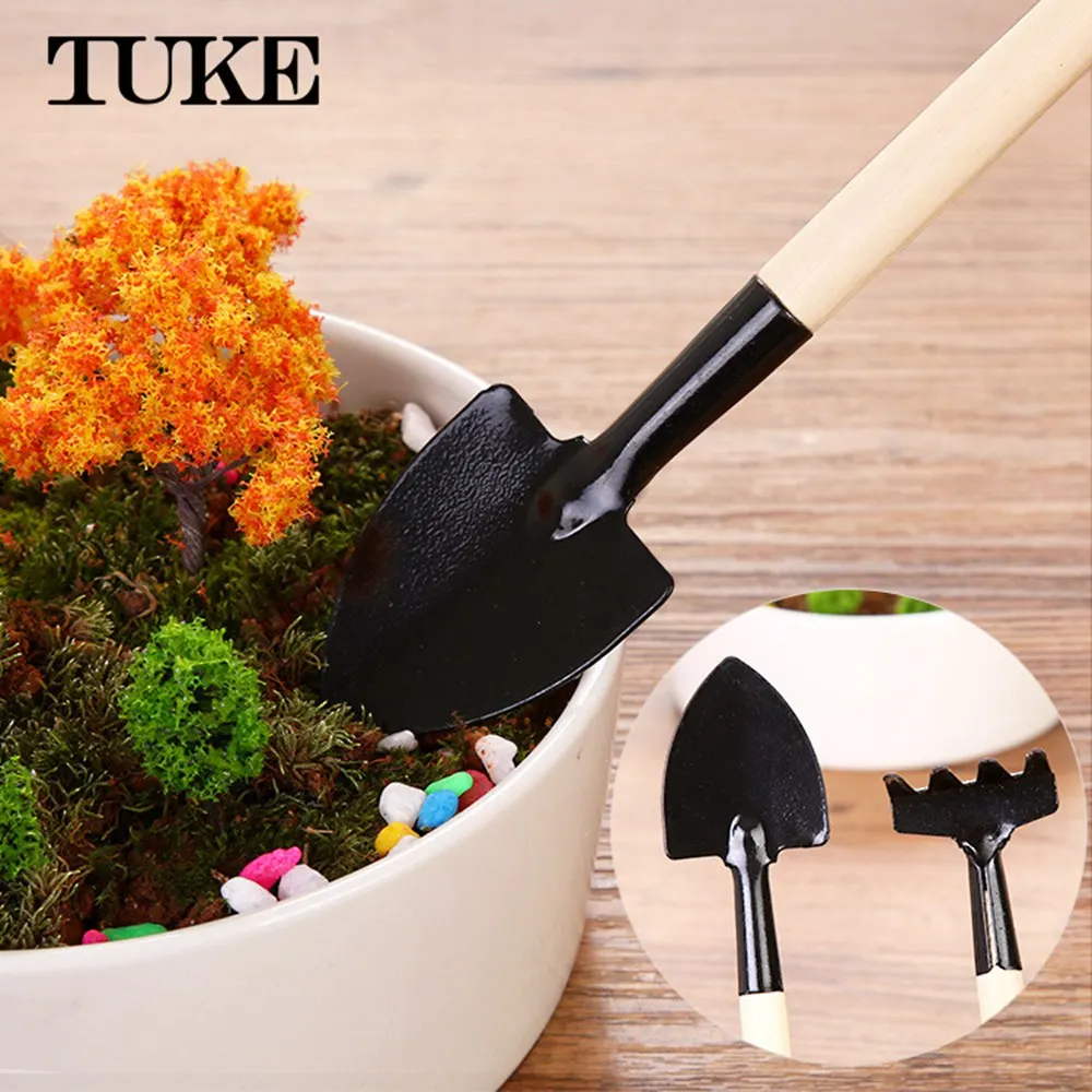 

New Home Gardening Tool Set Balcony Home-grown Mini Digging Suits Three-piece Shovel Rake Garden Tools Combination