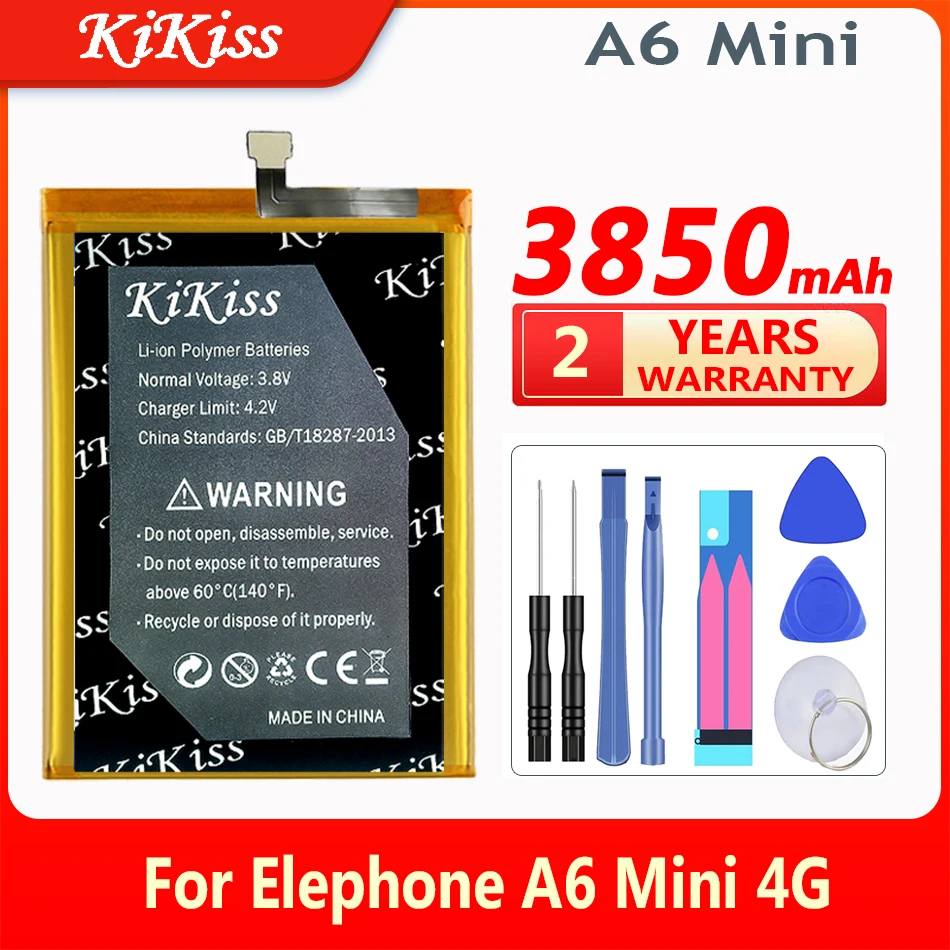 

KiKiss 3850mAh A6 Mini Replacement Battery for Elephone A6 Mini 4G A6Mini Batteries