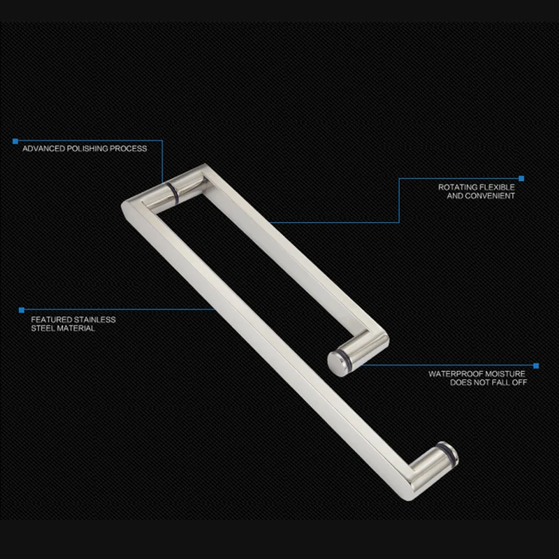 2 шт./партия 304 душевые корпуса из нержавеющей стали антикоррозийная стеклянная