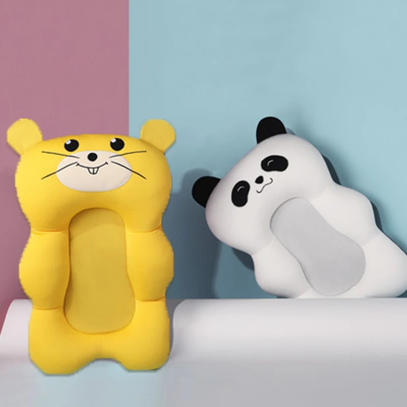 

Baby Shower Bath Tub Pad Non-Slip Bathtub Seat Support Mat Newborn Safety Security Bath Support Cushion Foldable Soft Pillow