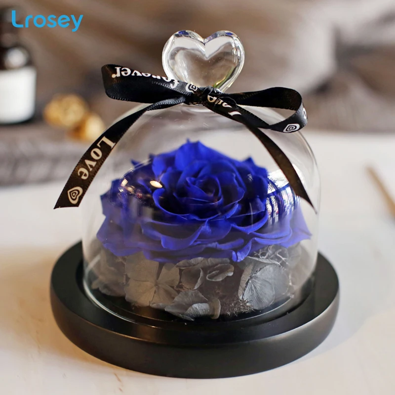 Нордическая любовь Everlasting цветок ваза подарок на день рождения стеклянная крышка