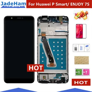 for huawei p smart lcd display touch screen digitizer assembly for huawei p smart lcd with frame fig lx1 l21 l22 screen replace free global shipping