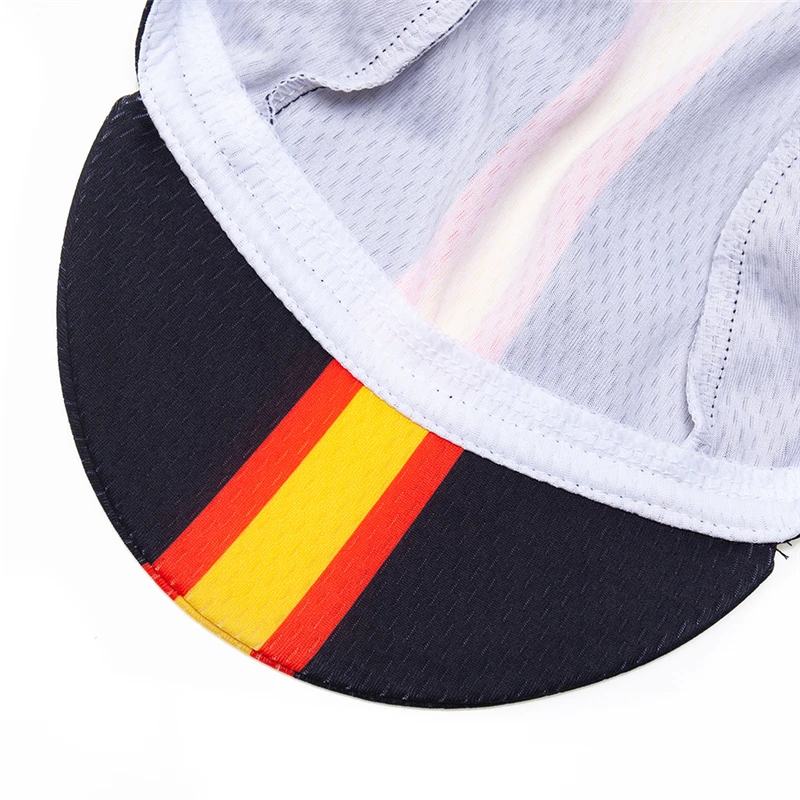 Велосипедная Кепка с испанским флагом дышащая велосипедная шапка