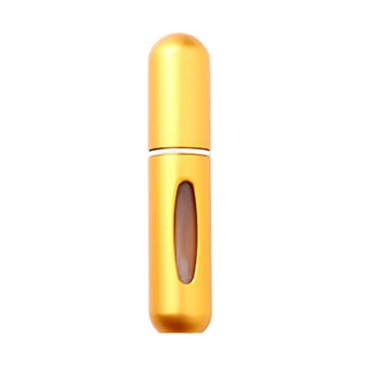 Цвет: желтый 5ml Refillable Mini Perfume Bottle Atomizer Aluminum Atomizer Portable Travel Cosmetic Container Perfume Bottle Spray Container - Цвет: Цвет: желтый