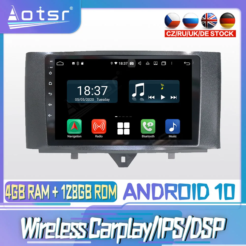 

Android 10 PX6 128G для BENZ SMART 2011 2015 Carplay DVD GPS навигация Авто Радио стерео видео мультимедиа плеер головное устройство 2din