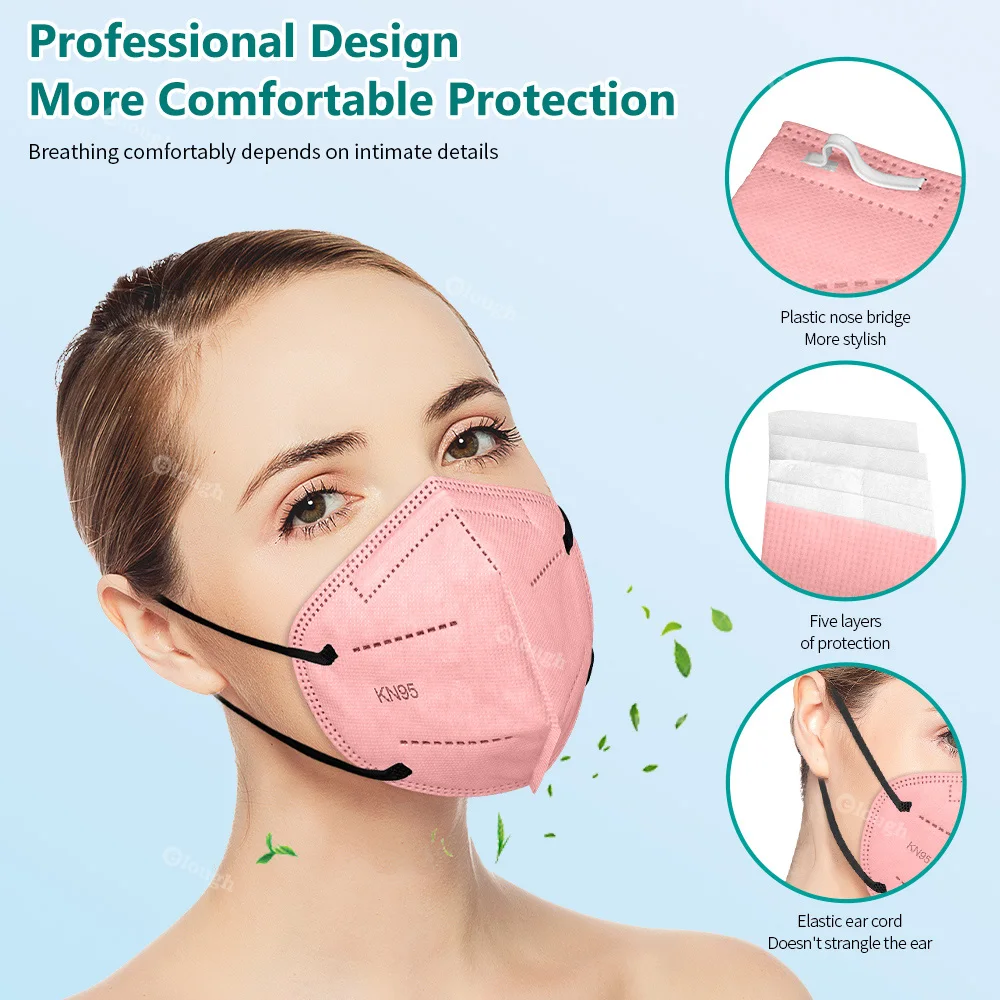 Mascarillas FPP2 маска для взрослых FFP2 5 слоев FFP2Mask сертификат Европы Morandi цвет Mascarilla KN95 FP2