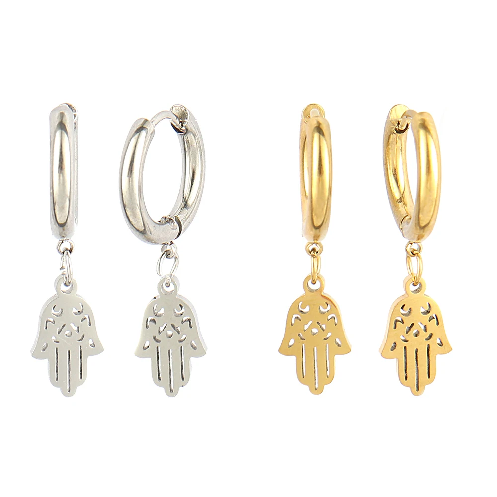 

Geometric Jewelry Stainless Steel Hearts Zircon Hook Earrings Jewelry Drop Dangle Earrings For Women's Party Gift dorpshipping