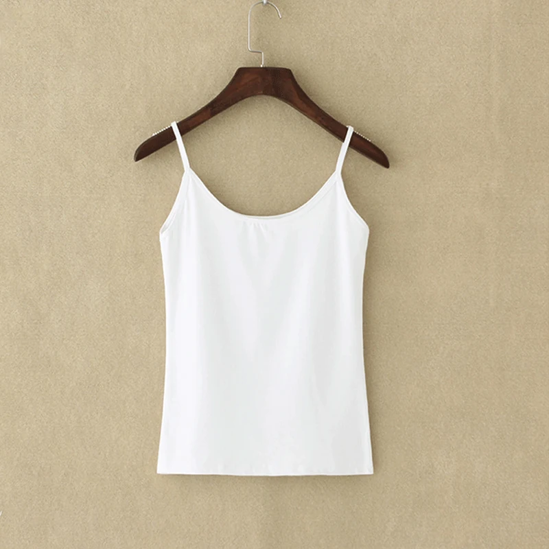 Женская майка на бретельках SEENIMOE дышащая с u образным вырезом летняя без