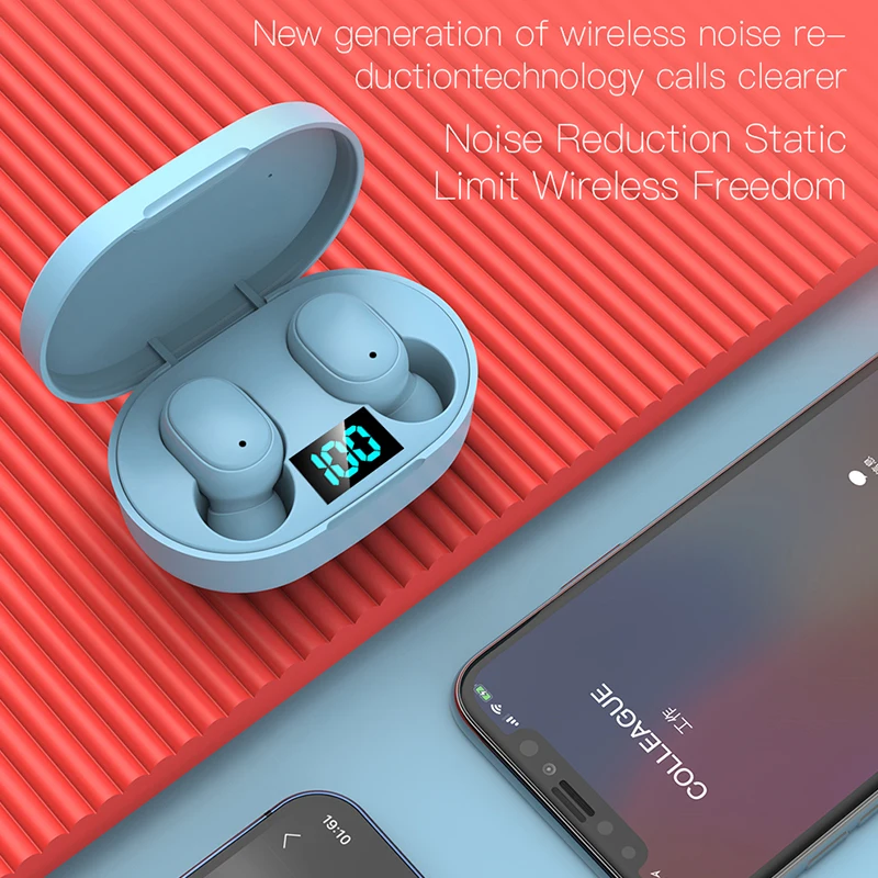 Фото Новые умные Bluetooth-наушники BOHM E6s с цифровым дисплеем беспроводная мини-гарнитура Новые умные Bluetooth-наушники BOHM E6s с цифровым дисплеем беспроводная мини-гарнитура