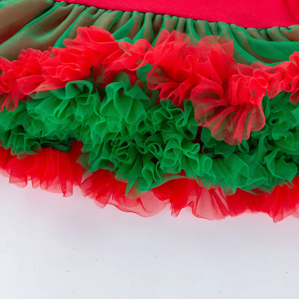 Рождественская одежда для малышей зимний комплект из 4 предметов юбка пачка