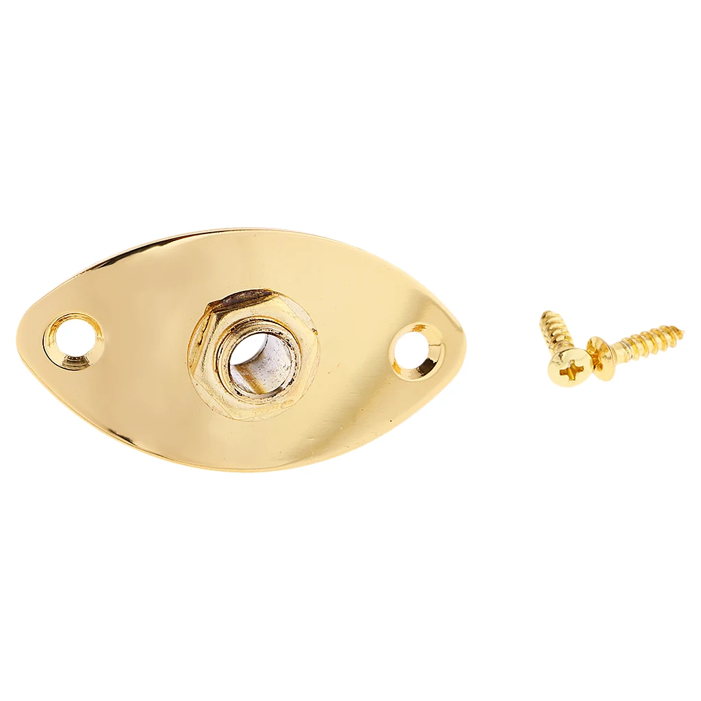 

1 Set Roller Saddle Bridge Taiiece+6.35mm Output Input Jack for Electric Guitar Parts