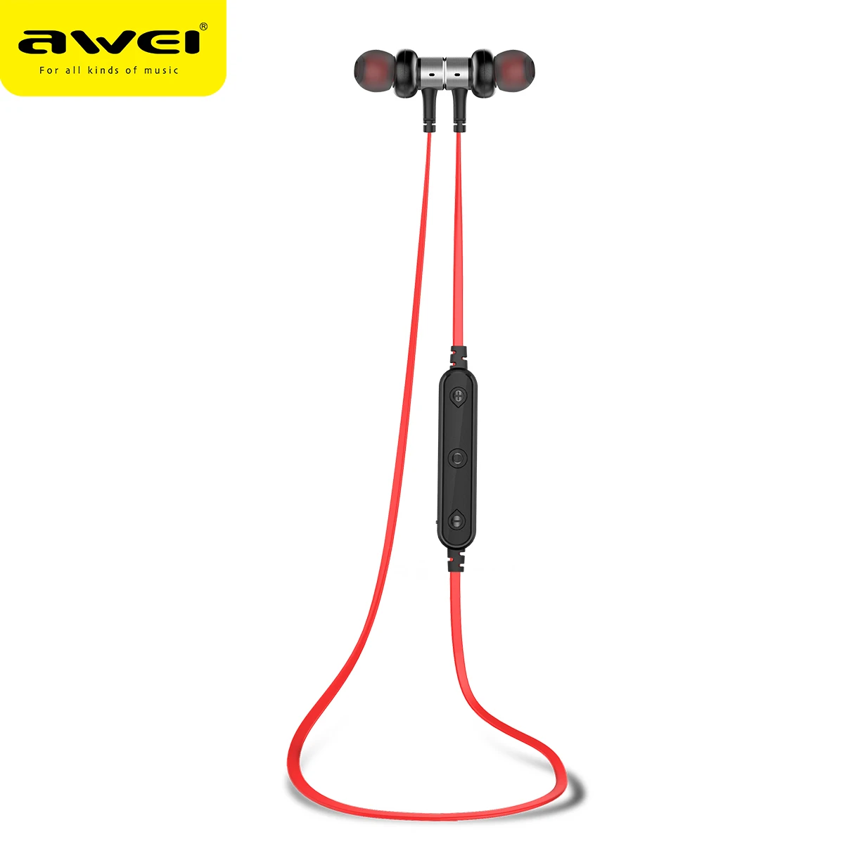 Awei B923BL Bluetooth-совместимые беспроводные наушники-вкладыши с шейным ободом для
