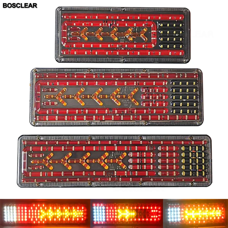 

Universal Truck Rear Taillight Led Trailer Taillights 24V Flow Steering Brake Reversing Traffic FogLamp Caravans UTE Campers ATV