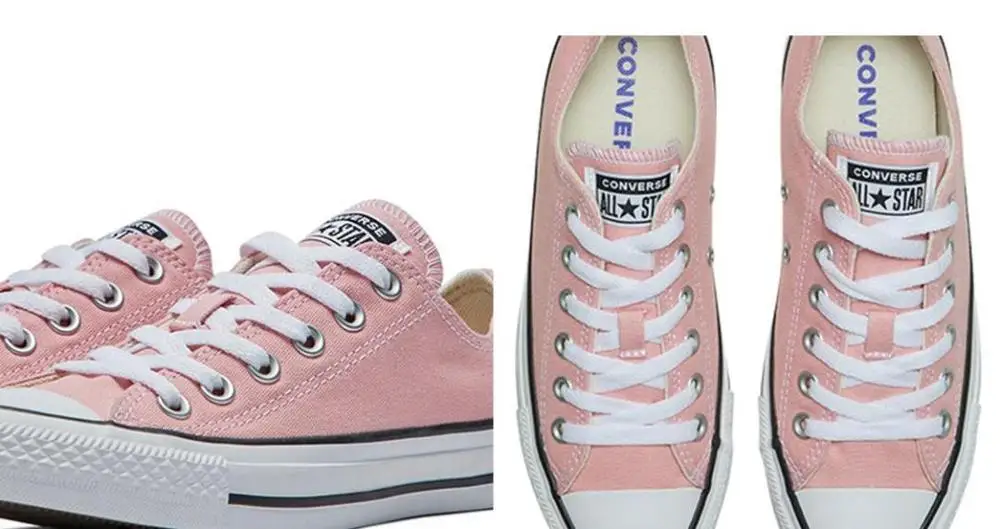 

Original Converser Chuck Taylor All Star men and women unisex spring sneakers pink platforms are comfortable with new low canvas