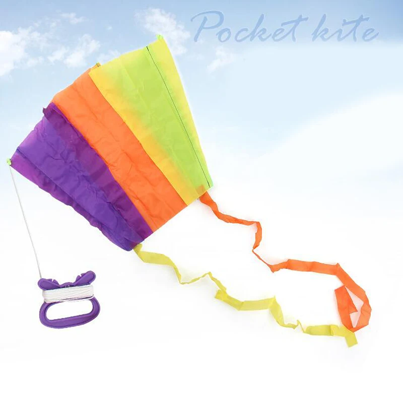 1 комплект Складной Мягкий тканевый Карманный Летающий воздушный змей для детей