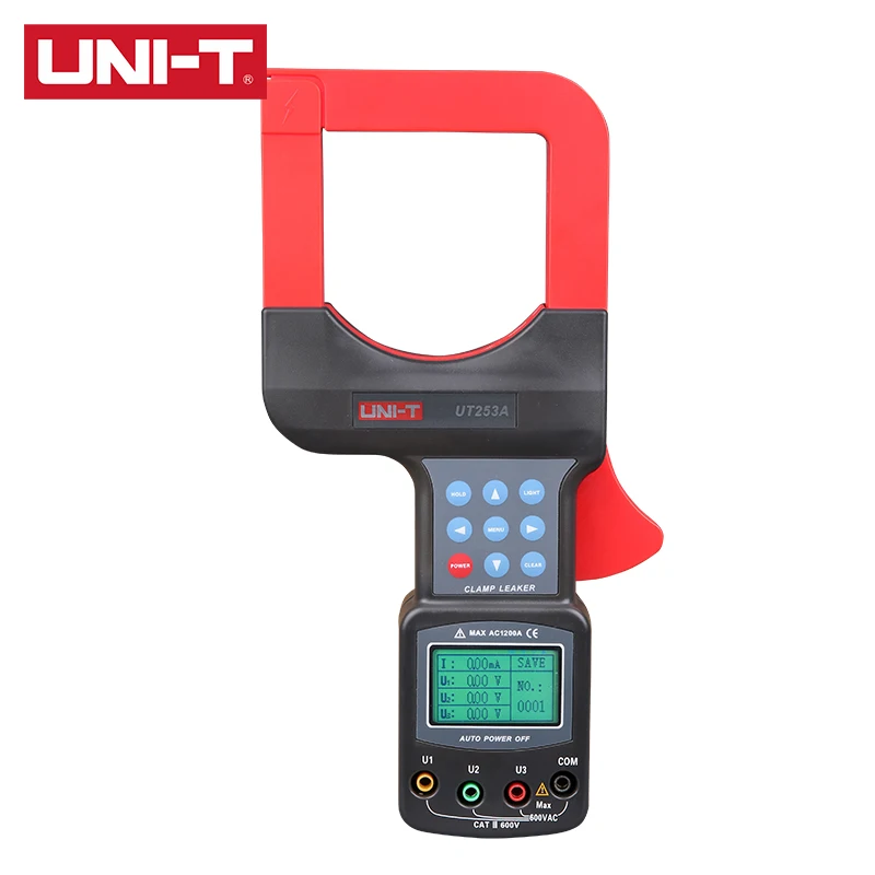Φ UT253A/UT253B измеритель утечки тока с большими челюстями Автоматический диапазон