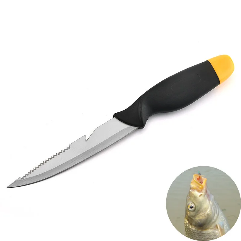 

Stainless steel outdoor fish knife serrated knife slicing blade fish knife function knife kitchen knives utility knife