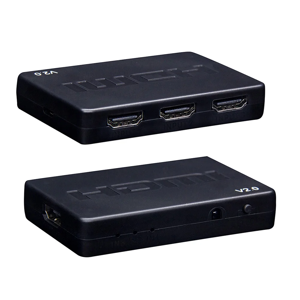 HDMI 2 0 переключатель 3x1 4K Коммутатор 3 в 1 выход 4 K/60 HZ 1080P для HD плееров DVD ноутбук PC