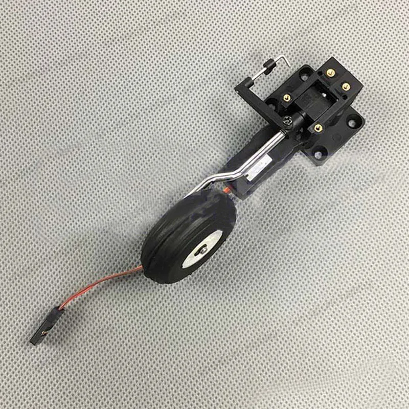 Engranaje de aterrizaje retr&aacute;ctil electr&oacute;nico para Dron RC, Agujero del eje de direcci&oacute;n de Metal de 3mm, di&aacute;metro de rueda Horizontal/Vertical de 38mm, 90 &deg;, 25g, 1 Juego-3