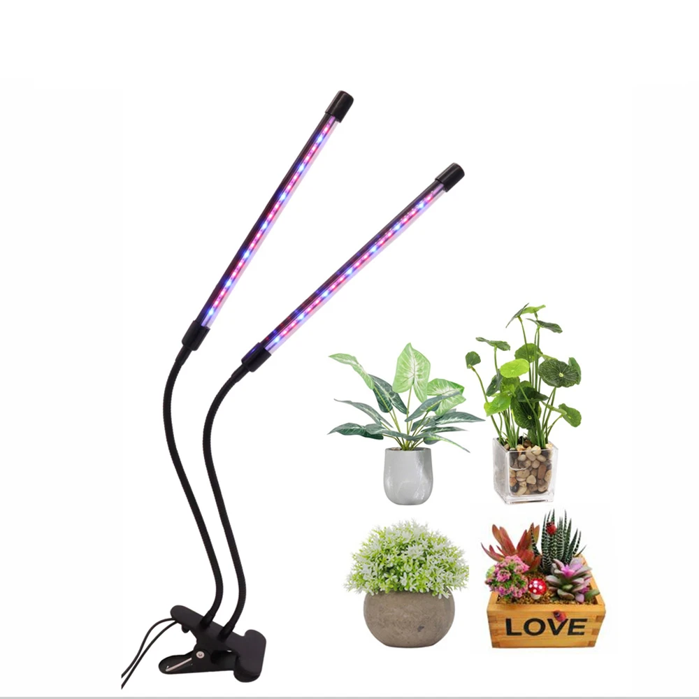 

New 2 Head 40 LED Plant Grow Light Panel Growing Plant Veg Flower Indoor Lamp Professional Planting Lighting