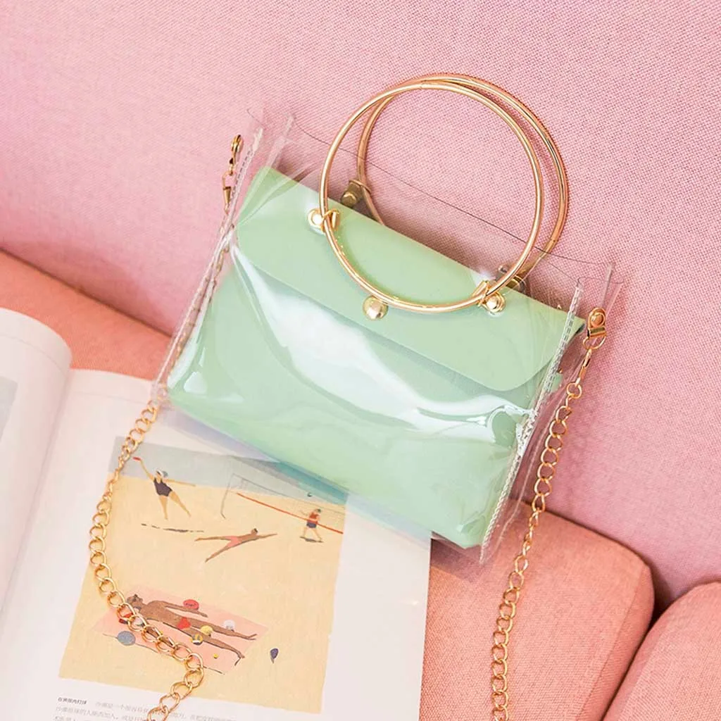 2 шт. женская прозрачная сумка через плечо | Багаж и сумки