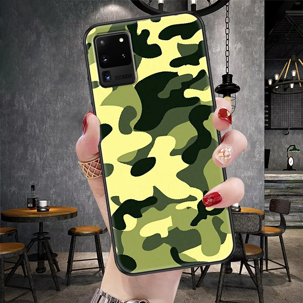 Камуфляжный чехол в стиле милитари для телефона Samsung Galaxy Note 4 8 9 10 20 S8 S9 S10 S10E S20 Plus