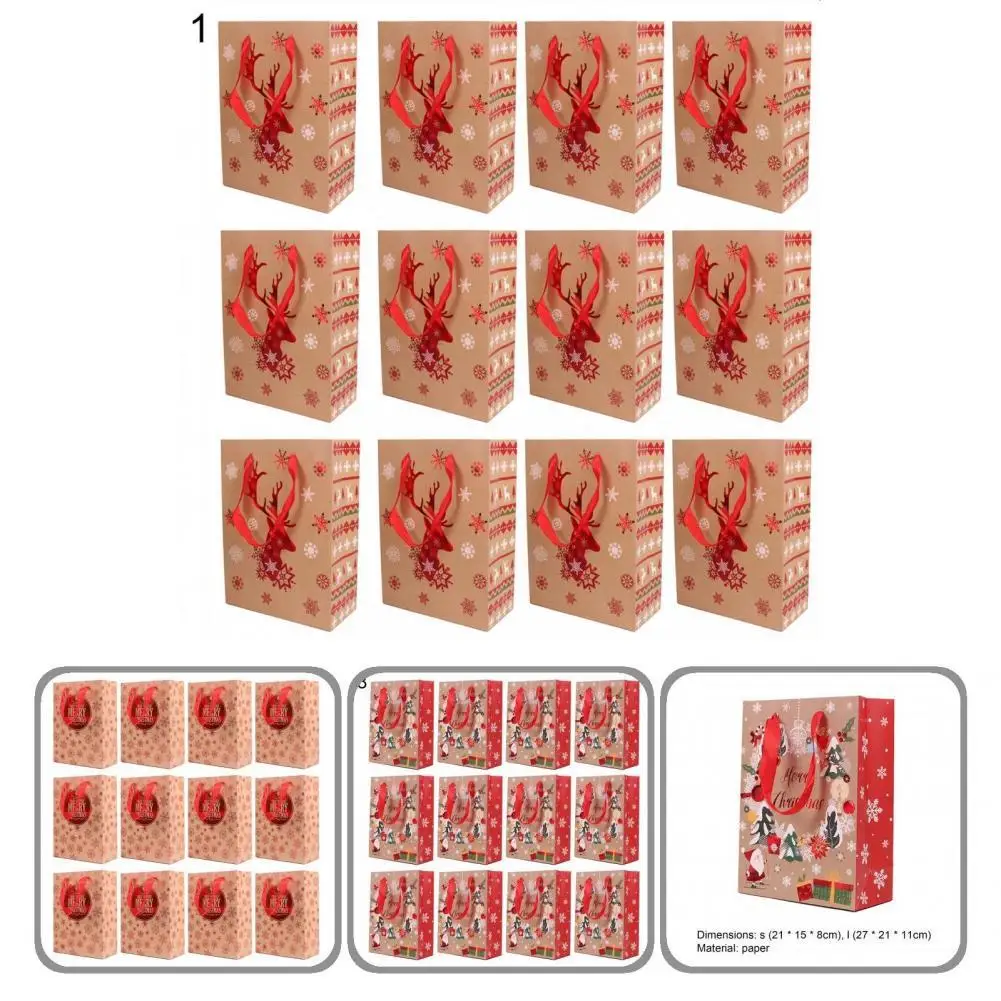 

Wear Resistant Portable Assorted Handheld Santa Clause Goodie Bag for Shop