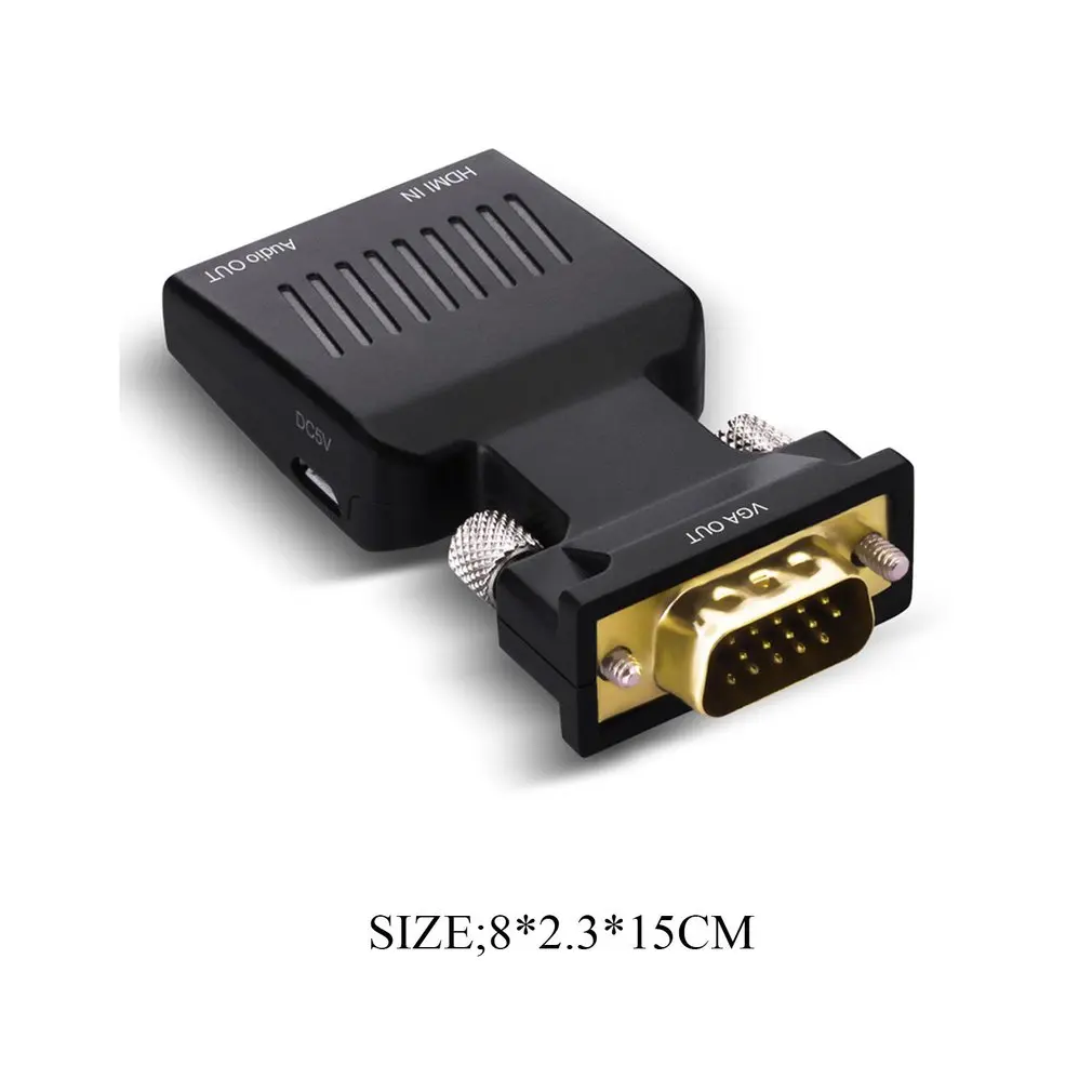 1080P HDMI Женский к VGA Мужской видео конвертер с аудио адаптер сигнала передачи для