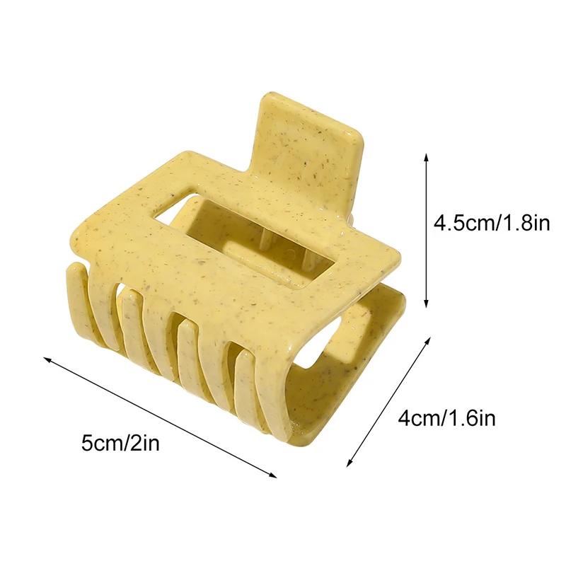 

Vintage Square Hair Claws For Women Korean Acrylic Plastic Hairpin Girls Solid Hair Claw Clamps Grips Hollow Hair Accessories