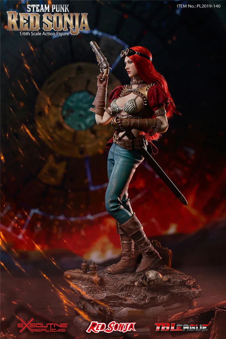 PHICEN TBLeague 1/6 весы PL2019-140 пара панк красный Sonja женские коллекции экшен-фигурок(без основания