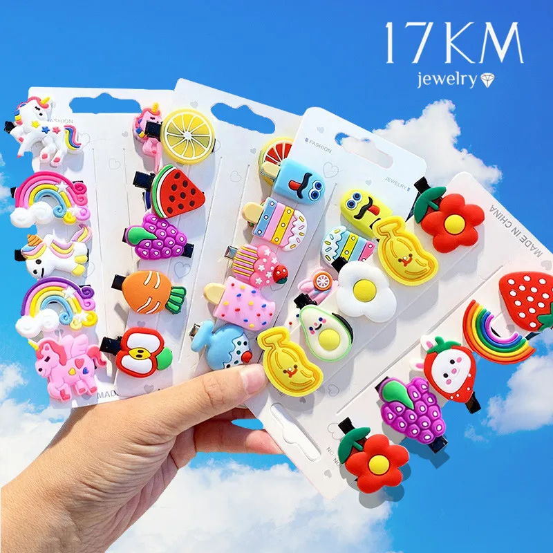 17 км с персонажами из мультфильмов для маленьких девочек заколка волос женщин